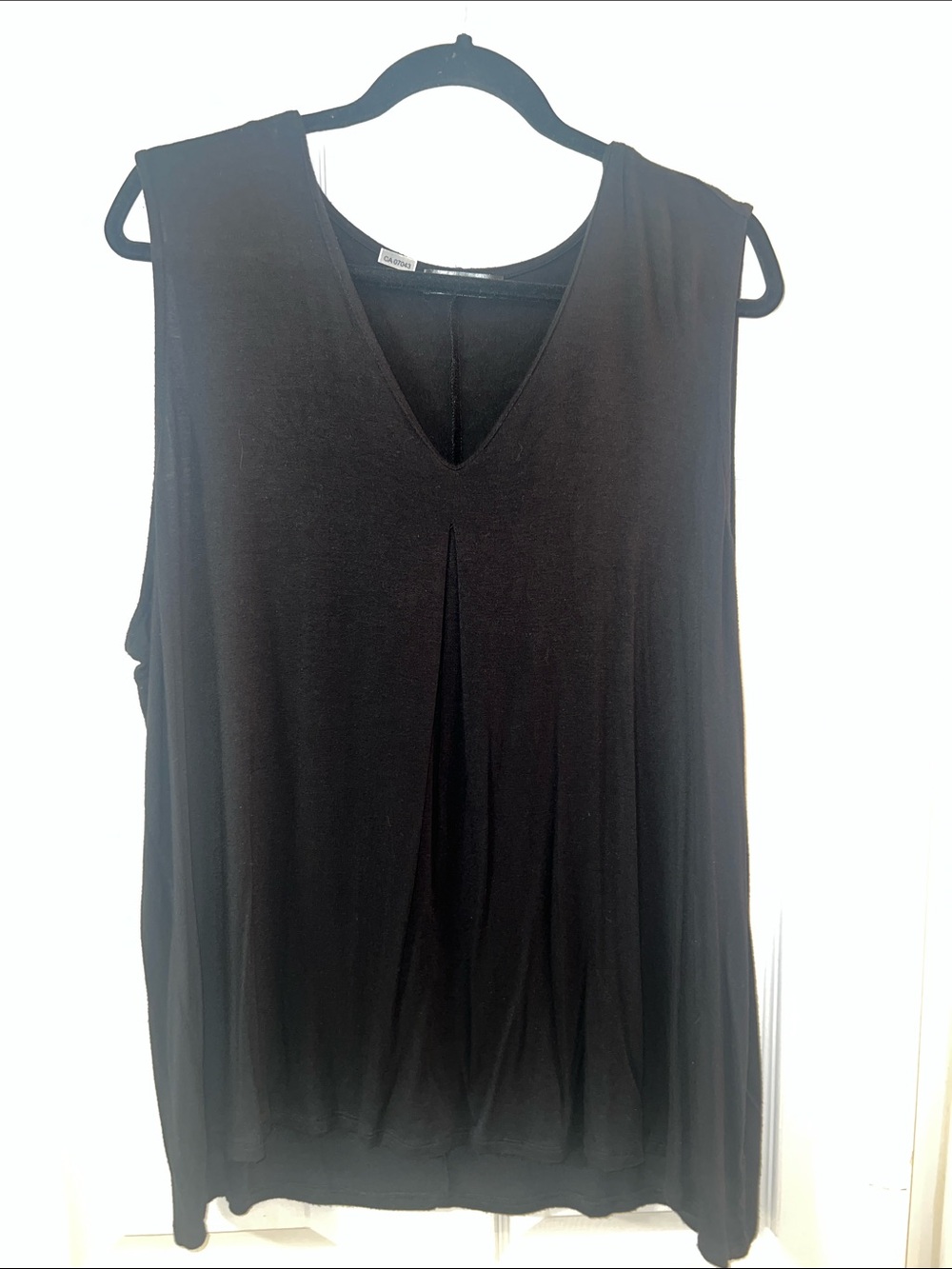 Verve Ami Black Sleeveless V-Neck Tank